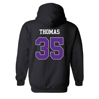 TCU - NCAA Baseball : Ethan Thomas - Classic Shersey Hooded Sweatshirt-1