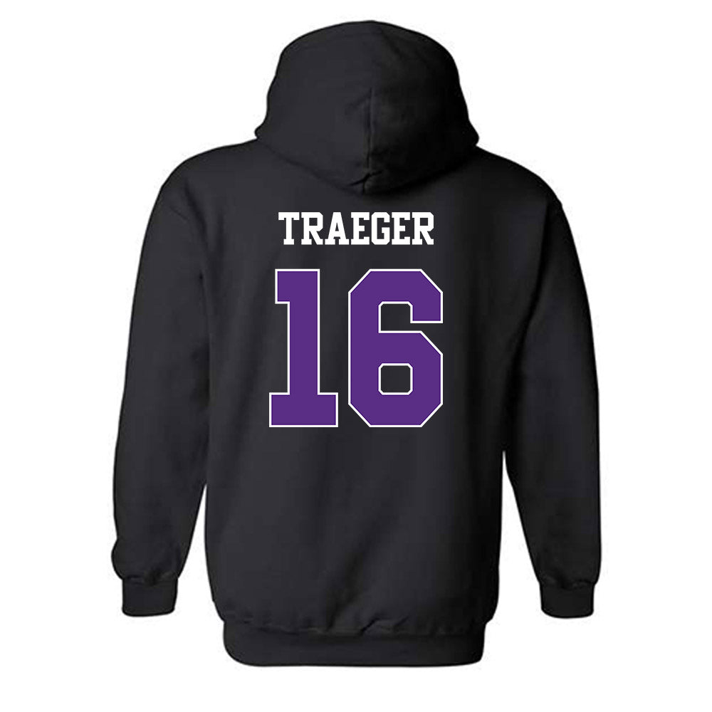 TCU - NCAA Baseball : Nolan Traeger - Classic Shersey Hooded Sweatshirt-1