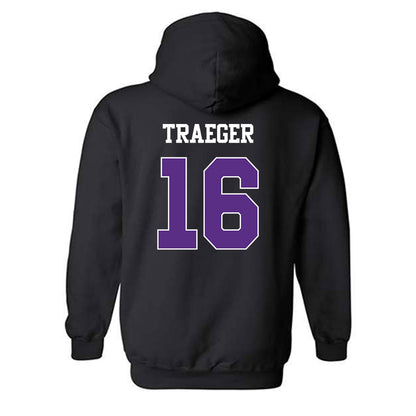 TCU - NCAA Baseball : Nolan Traeger - Classic Shersey Hooded Sweatshirt-1