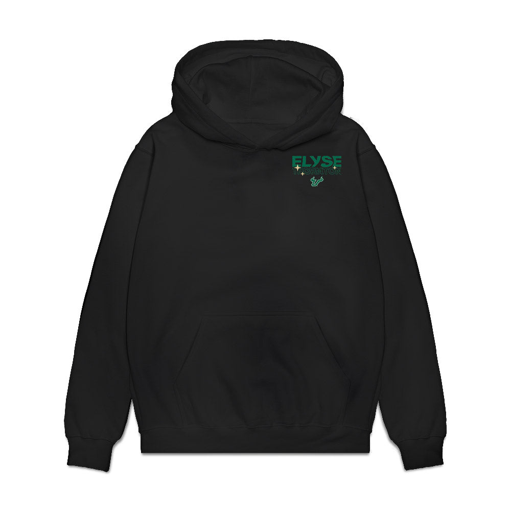 USF - NCAA Women's Soccer : Elyse Thornton - Collage Premium Hooded Sweatshirt-0