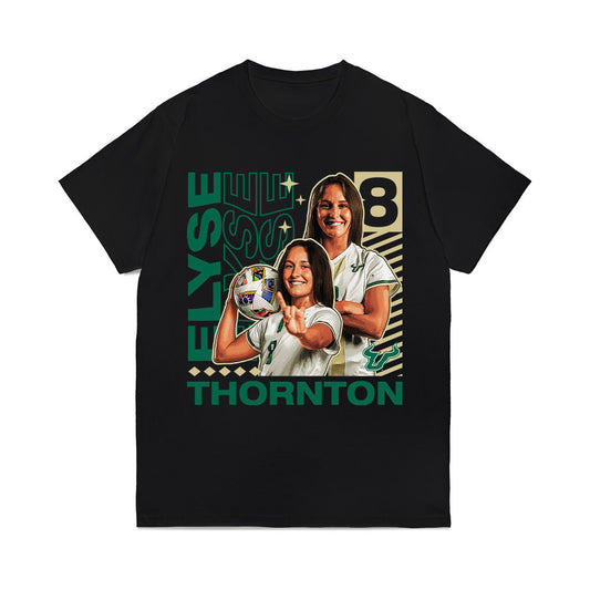USF - NCAA Women's Soccer : Elyse Thornton - Collage Comfort Colors T-Shirt-0