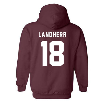 Texas A&M - NCAA Women's Soccer : Lucy Landherr - Sports Shersey Hooded Sweatshirt-1