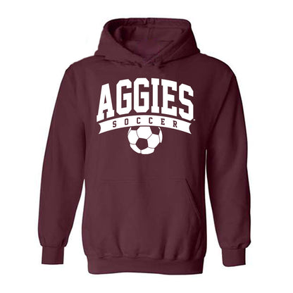 Texas A&M - NCAA Women's Soccer : Leah Diaz - Sports Shersey Hooded Sweatshirt-0