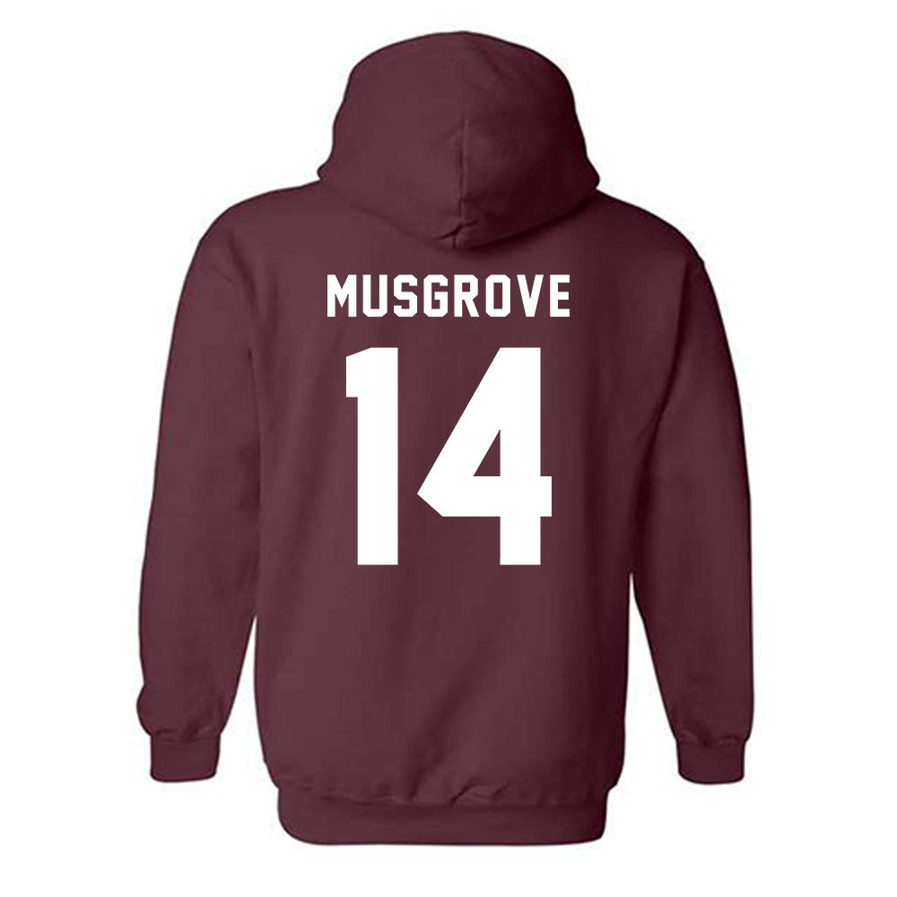 Texas A&M - NCAA Women's Volleyball : Kirra Musgrove - Sports Shersey Hooded Sweatshirt-1