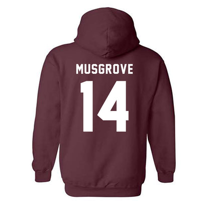 Texas A&M - NCAA Women's Volleyball : Kirra Musgrove - Sports Shersey Hooded Sweatshirt-1
