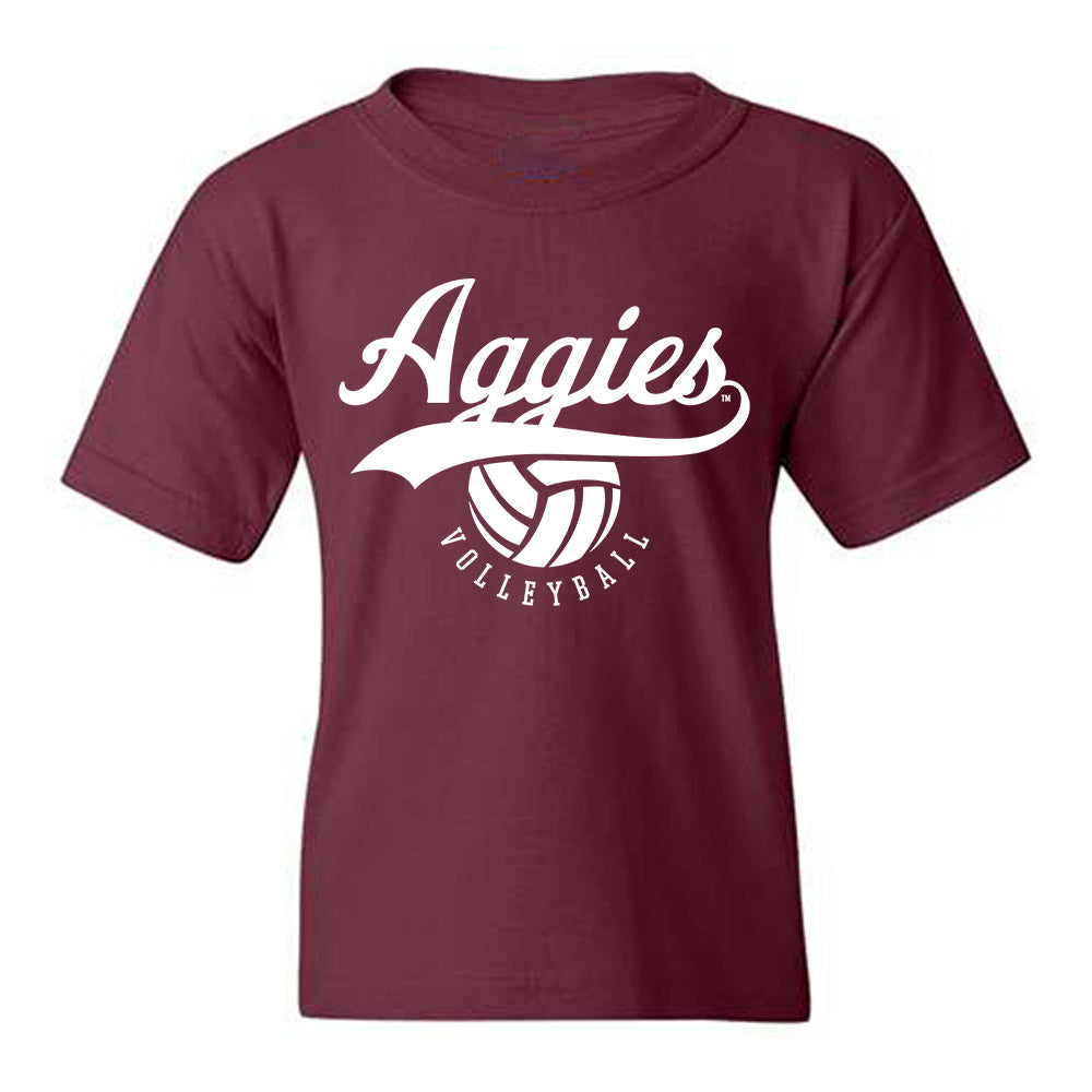 Texas A&M - NCAA Women's Volleyball : Lily Nicholson - Sports Shersey Youth T-Shirt-0
