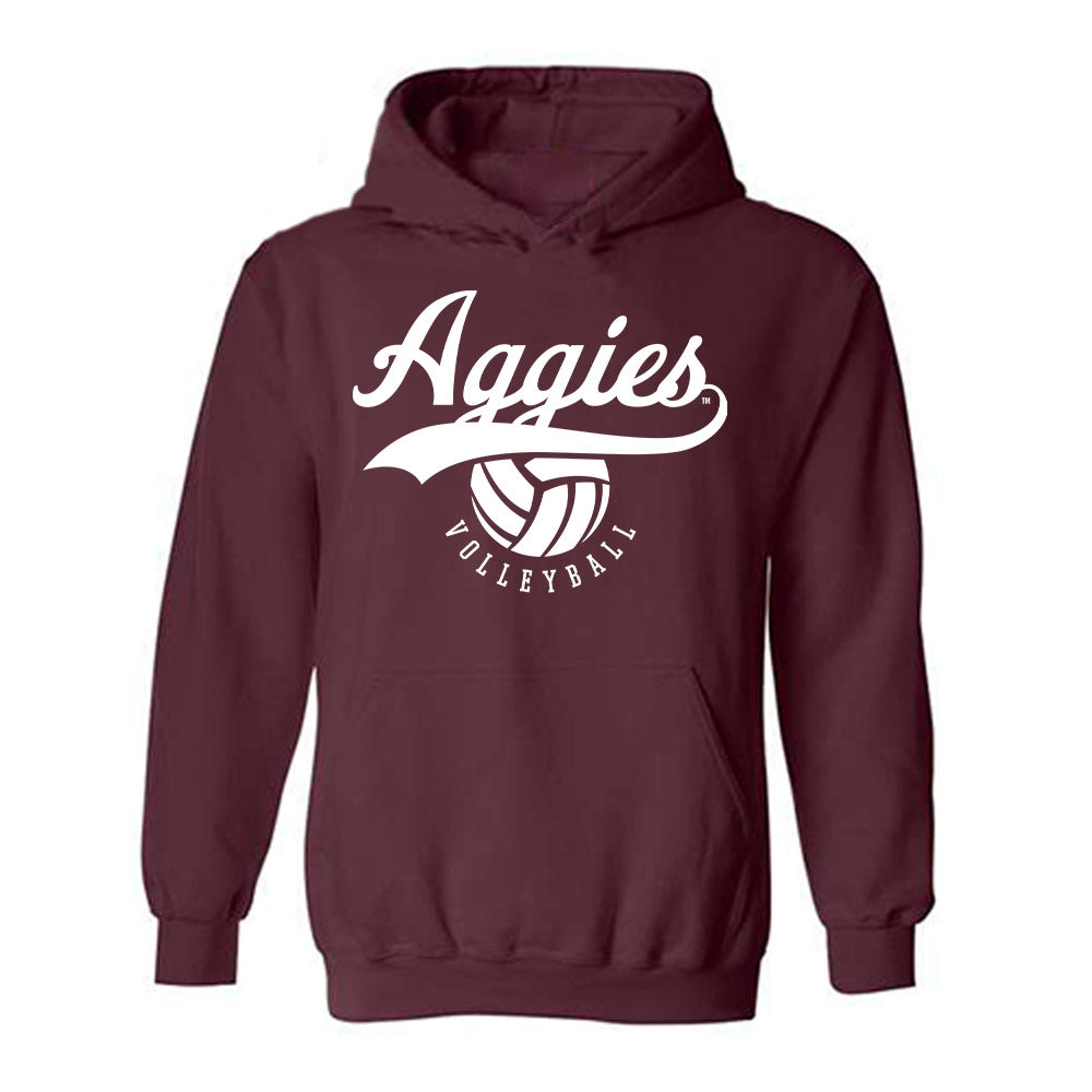 Texas A&M - NCAA Women's Volleyball : Kyndal Stowers - Sports Shersey Hooded Sweatshirt-0