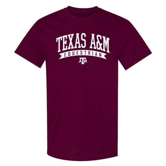 Texas A&M - NCAA Equestrian : Kaylynn Heitman - Sports Shersey T-Shirt-0