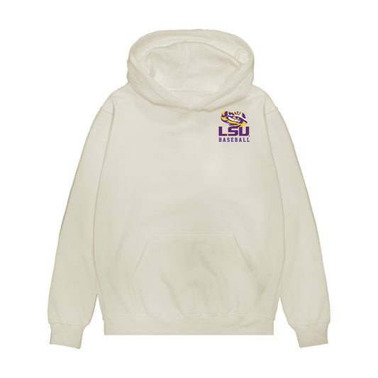 LSU - NCAA Baseball : Cooper Williams - Collage Premium Hooded Sweatshirt-0