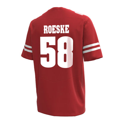 Wisconsin - NCAA Football : Michael Roeske - Under Armour® Football Jersey-1