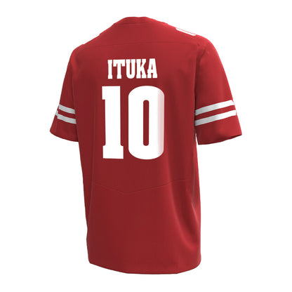 Wisconsin - NCAA Football : Gideon Ituka - Under Armour® Football Jersey-1