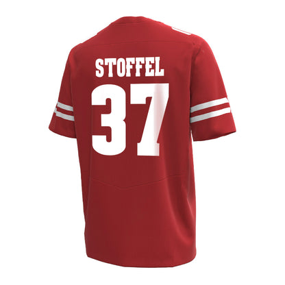 Wisconsin - NCAA Football : Treve Stoffel - Under Armour® Football Jersey-1
