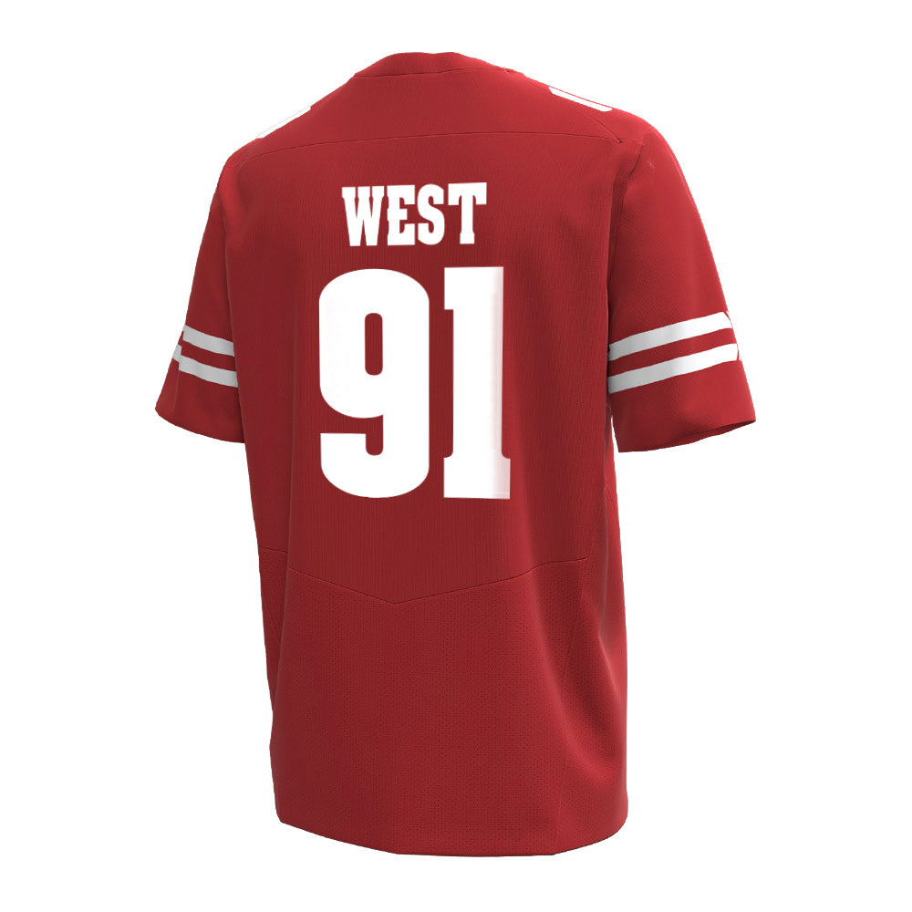 Wisconsin - NCAA Football : Sean West - Under Armour® Football Jersey-1