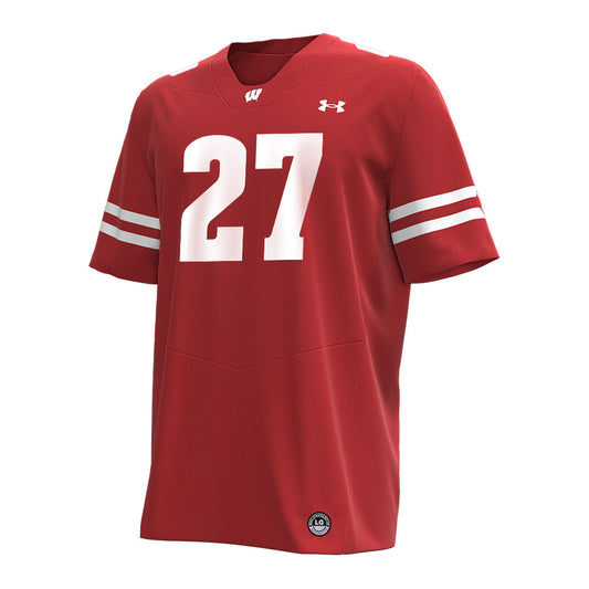 Wisconsin - NCAA Football : Raphael Dunn - Under Armour® Football Jersey-0