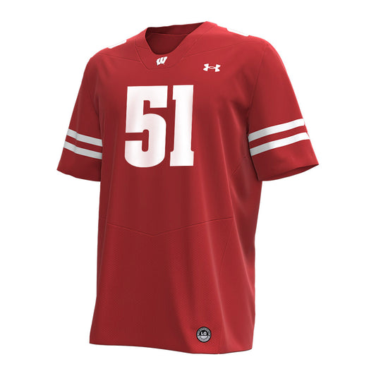 Wisconsin - NCAA Football : Austin Kawecki - Under Armour® Football Jersey-0