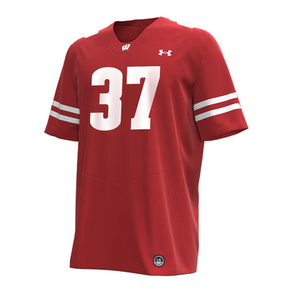 Wisconsin - NCAA Football : Treve Stoffel - Under Armour® Football Jersey-0