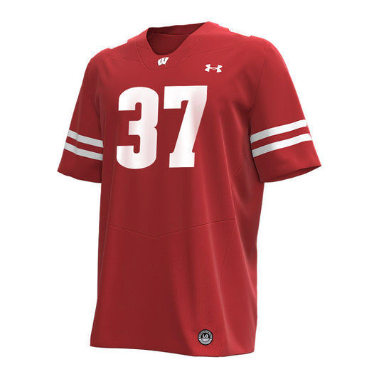 Wisconsin - NCAA Football : Treve Stoffel - Under Armour® Football Jersey-0