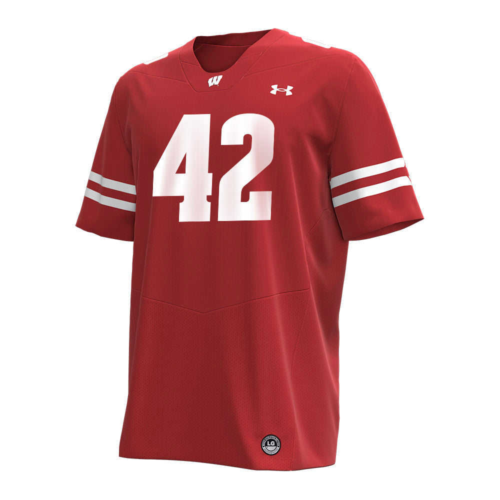 Wisconsin - NCAA Football : Tyler Jansey - Under Armour® Football Jersey-0
