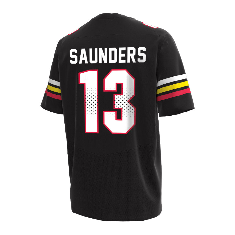 Maryland - NCAA Men's Basketball : Elijah Saunders - Under Armour® Football Jersey-1