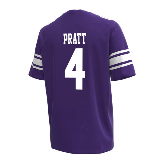 Northwestern - NCAA Men's Basketball : LA Pratt - Under Armour® Football Jersey-0