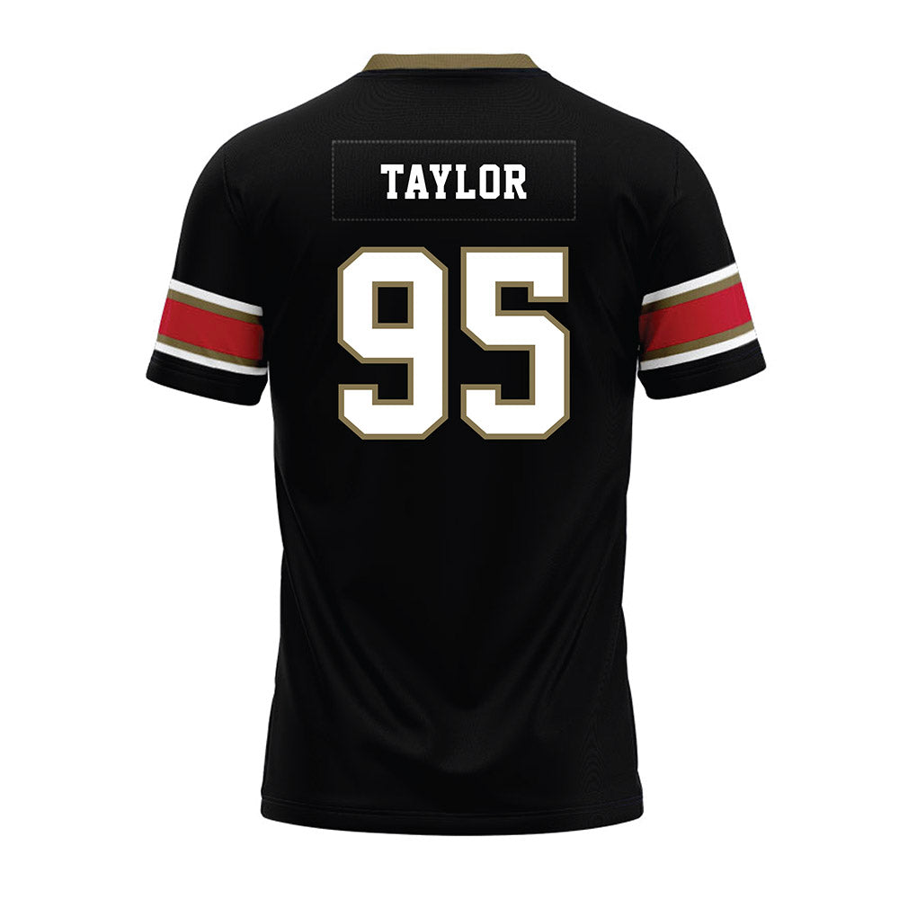 Miami of Ohio - NCAA Football : Aariz Taylor - Black Premium Football Jersey-1