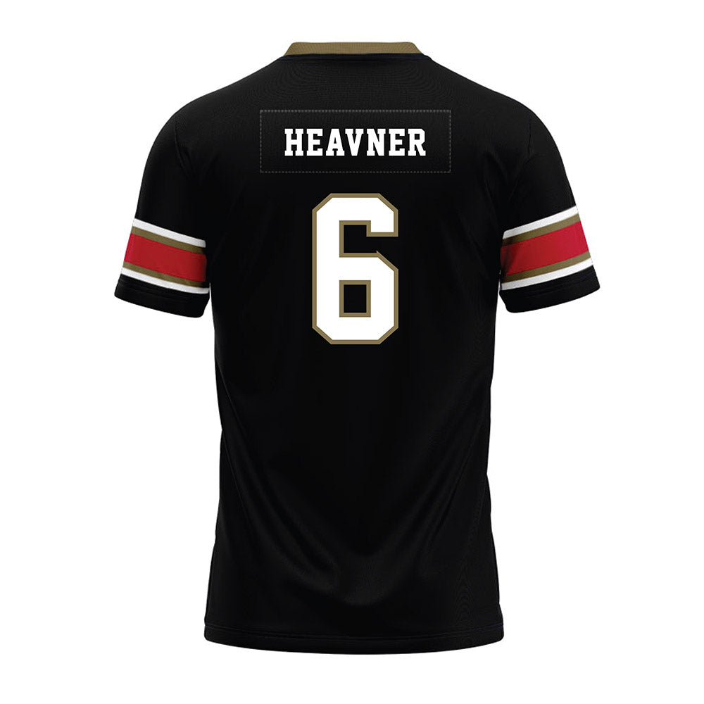 Miami of Ohio - NCAA Football : Caleb Heavner - Black Premium Football Jersey-1