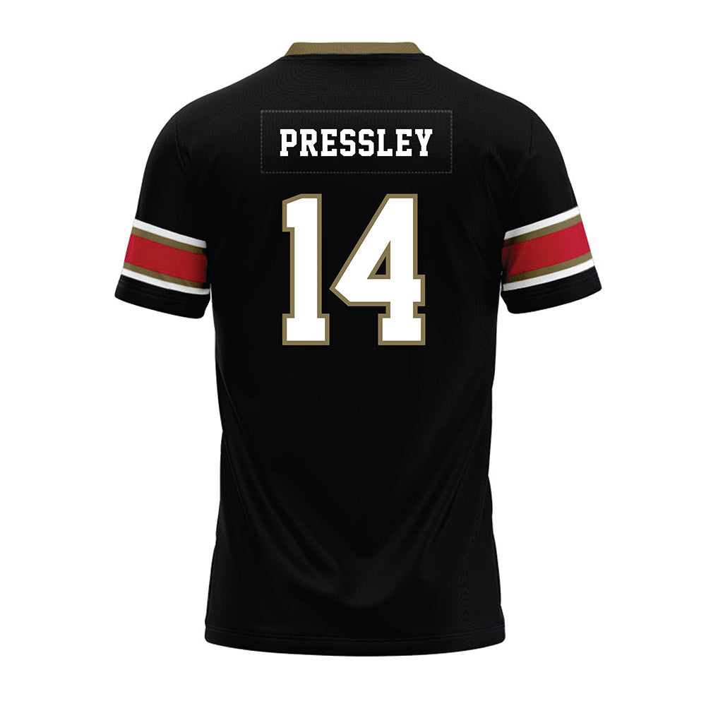 Miami of Ohio - NCAA Football : William Pressley - Black Premium Football Jersey-1