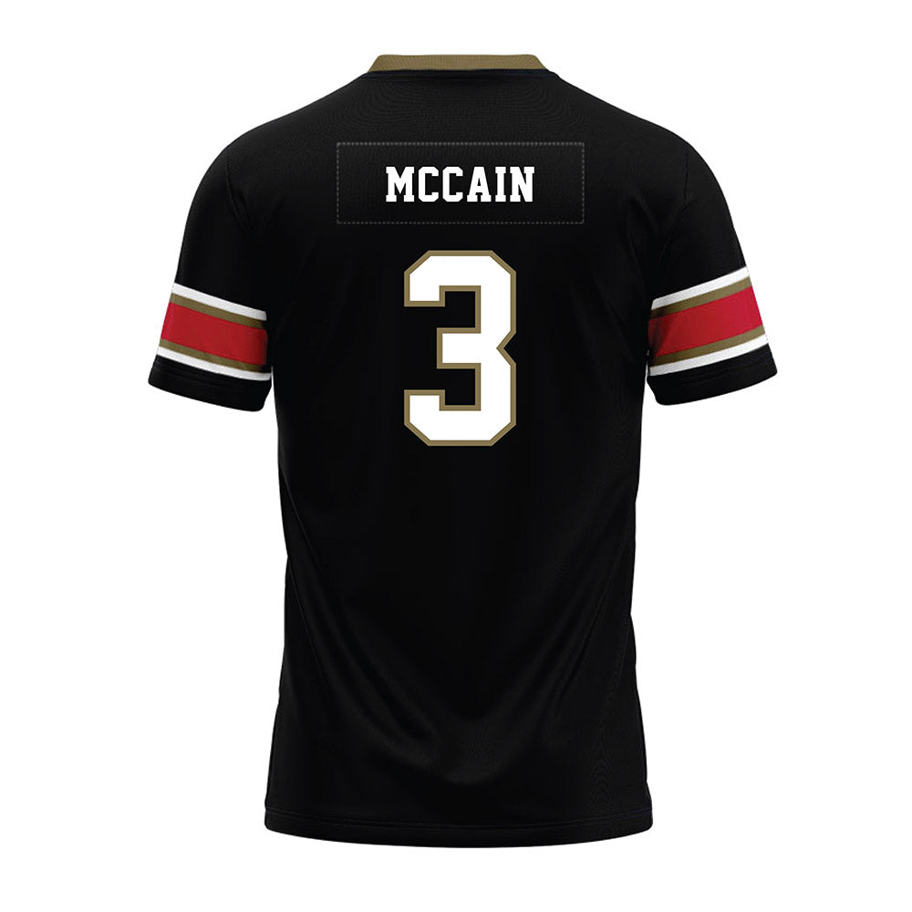 Miami of Ohio - NCAA Football : Malcolm McCain - Black Premium Football Jersey-1
