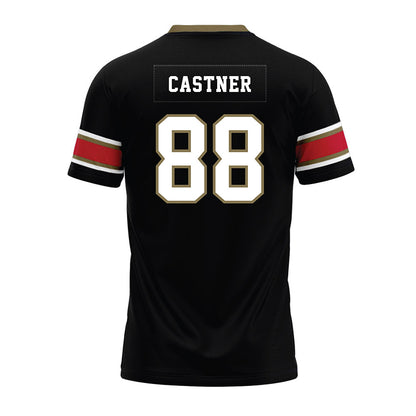 Miami of Ohio - NCAA Football : CJ Castner - Black Premium Football Jersey-1