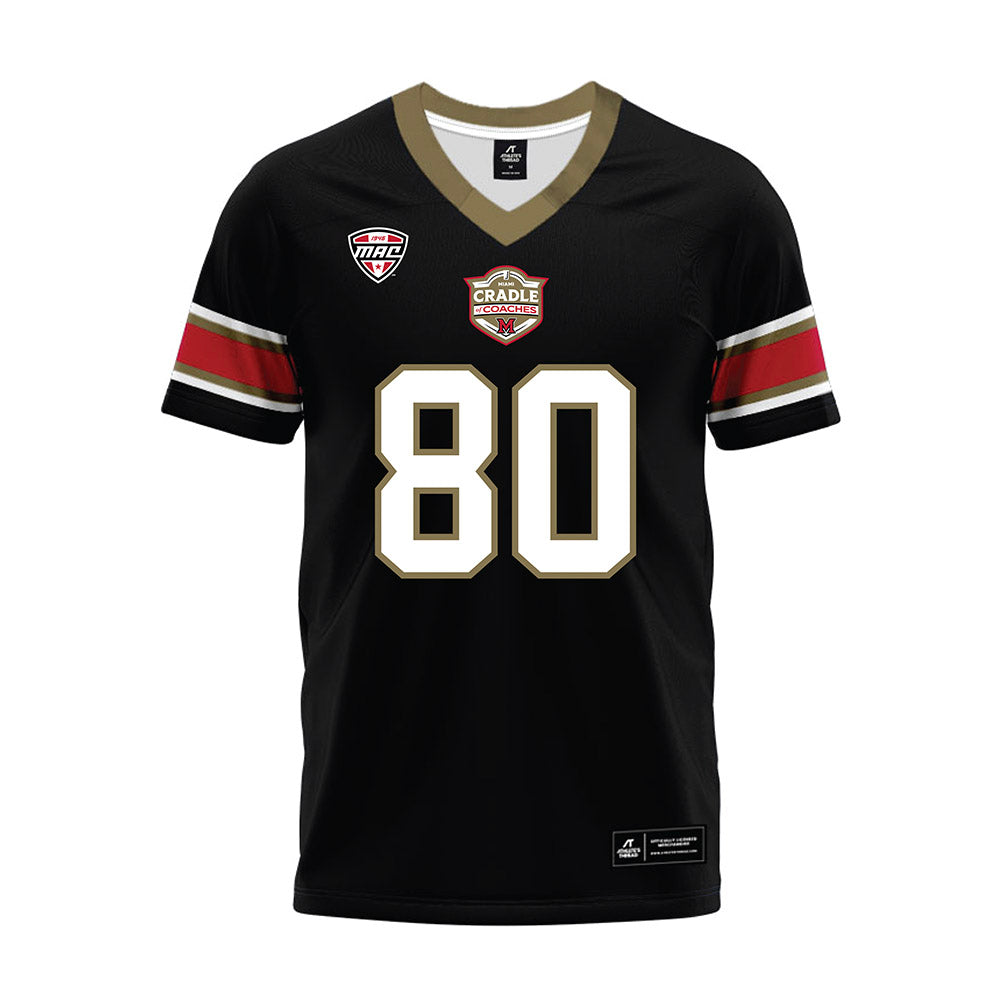 Miami of Ohio - NCAA Football : Michael Parrish - Black Premium Football Jersey-0