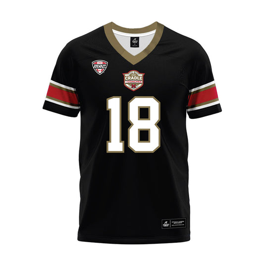 Miami of Ohio - NCAA Football : Justen Hodge - Black Premium Football Jersey-0