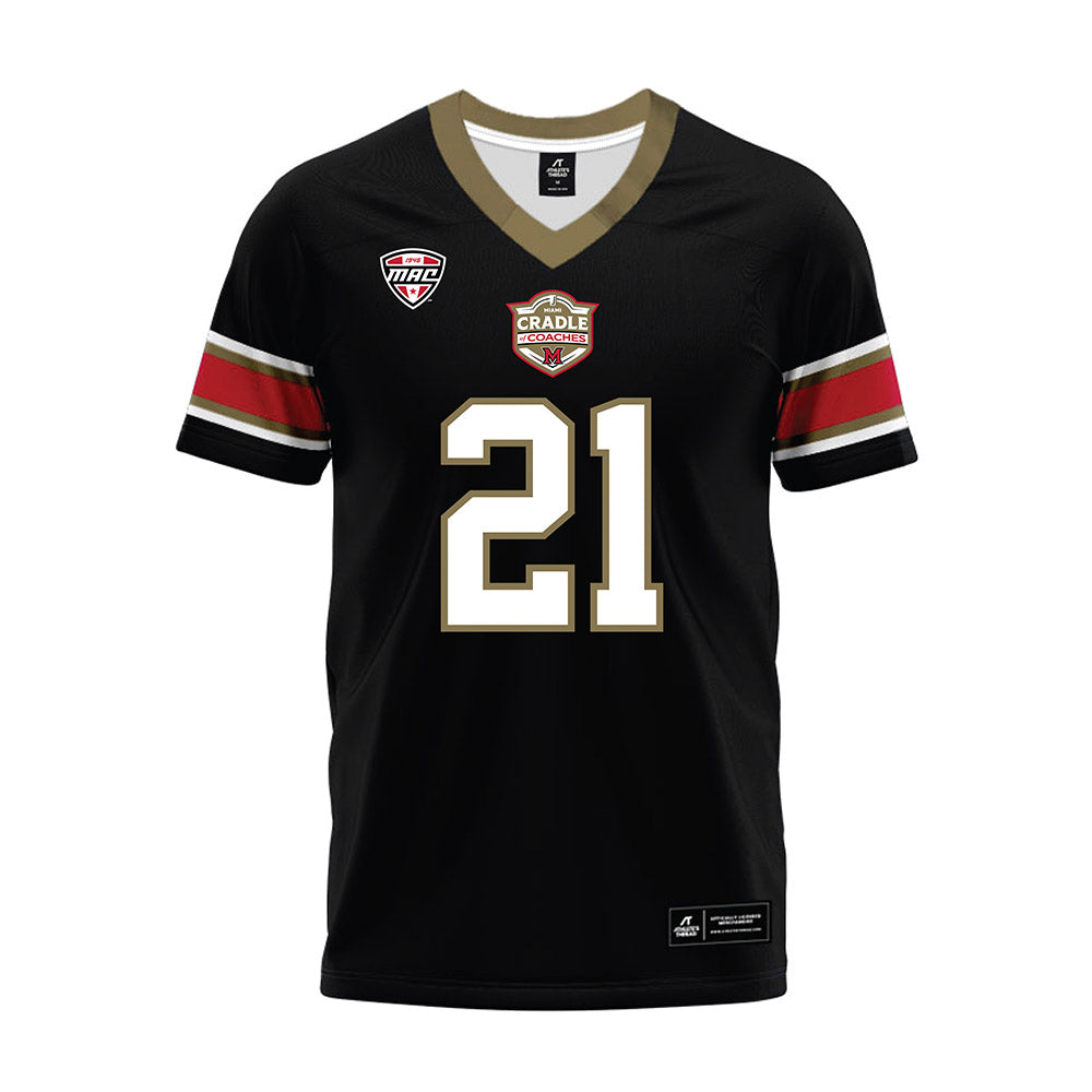 Miami of Ohio - NCAA Football : Toney Coleman Jr. - Black Premium Football Jersey-0
