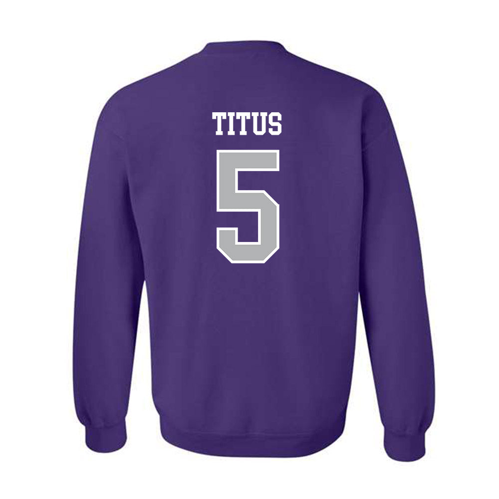 SBU - NCAA Baseball : Conner Titus - Classic Shersey Crewneck Sweatshirt-1