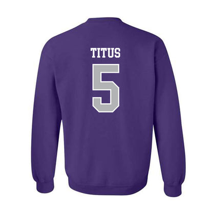SBU - NCAA Baseball : Conner Titus - Classic Shersey Crewneck Sweatshirt-1