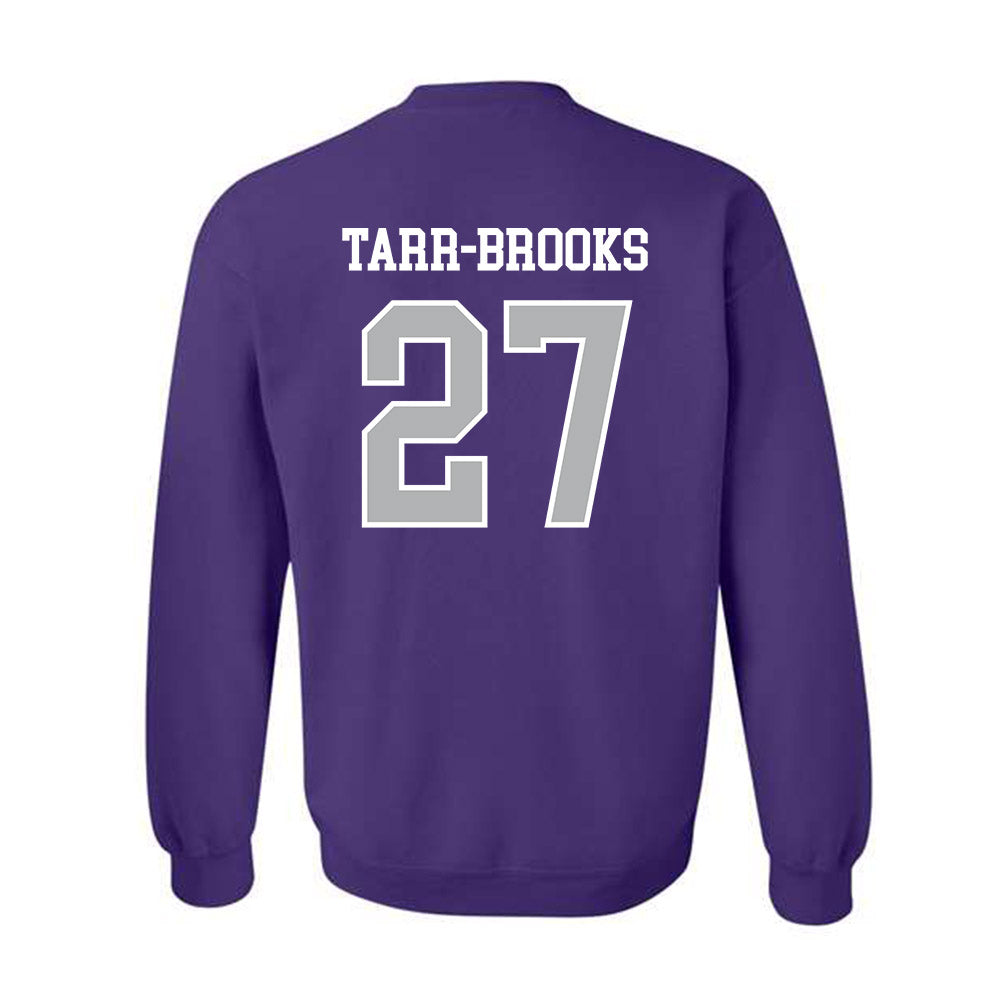 SBU - NCAA Football : Dominic Tarr-Brooks - Classic Shersey Crewneck Sweatshirt-1