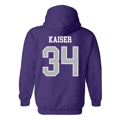 SBU - NCAA Baseball : Ryne Kaiser - Classic Shersey Hooded Sweatshirt-1