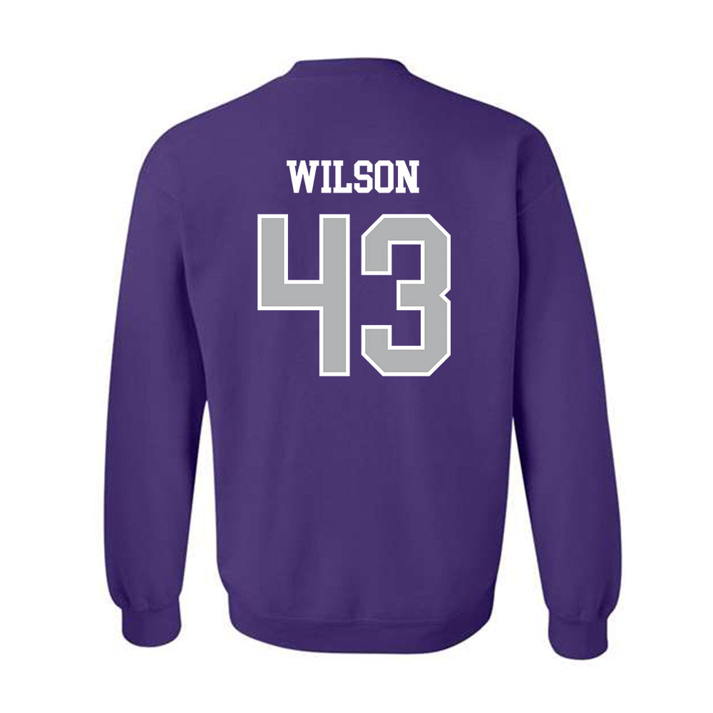 SBU - NCAA Football : Luca Wilson - Classic Shersey Crewneck Sweatshirt-1