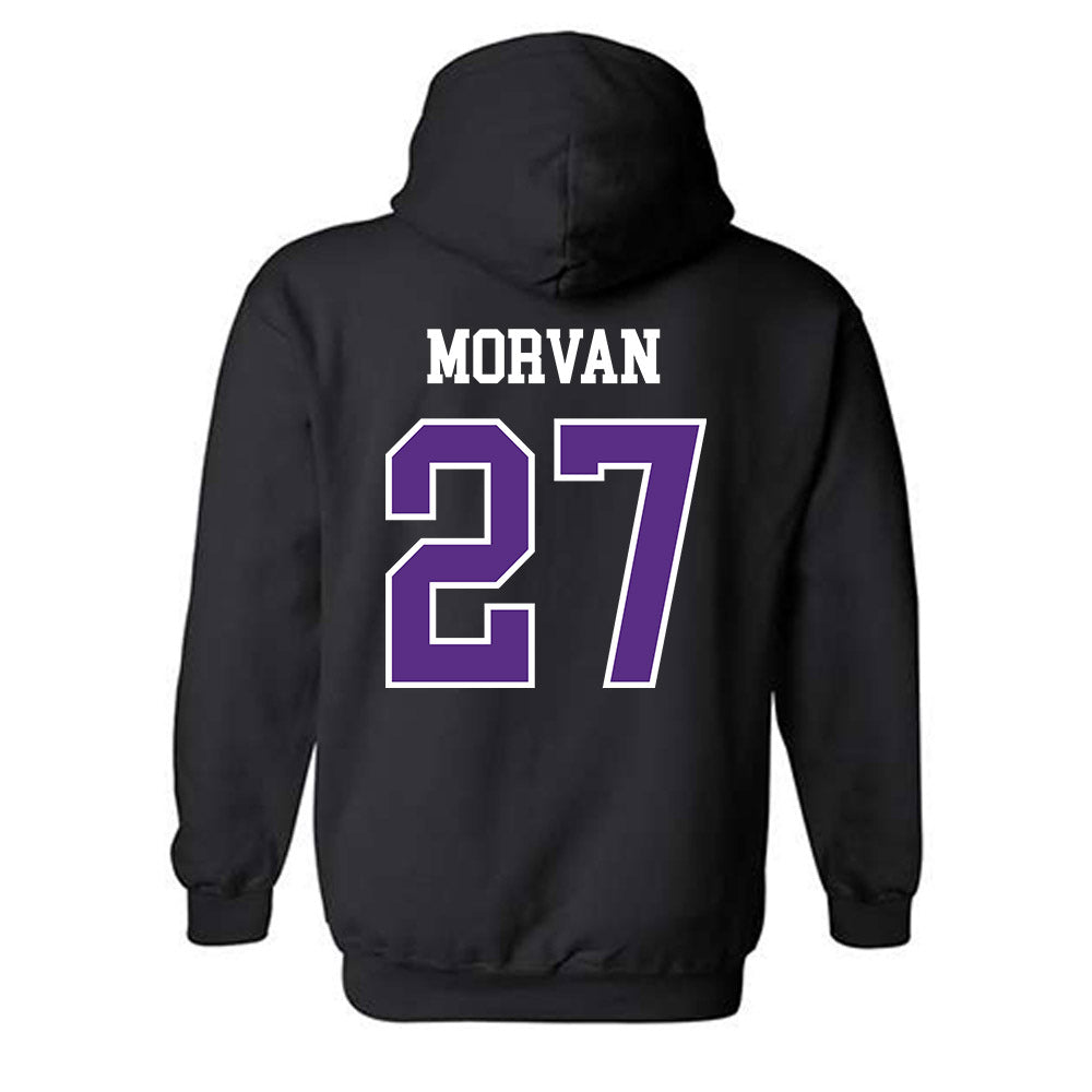 SBU - NCAA Men's Soccer : Ugo Morvan - Classic Shersey Hooded Sweatshirt-1