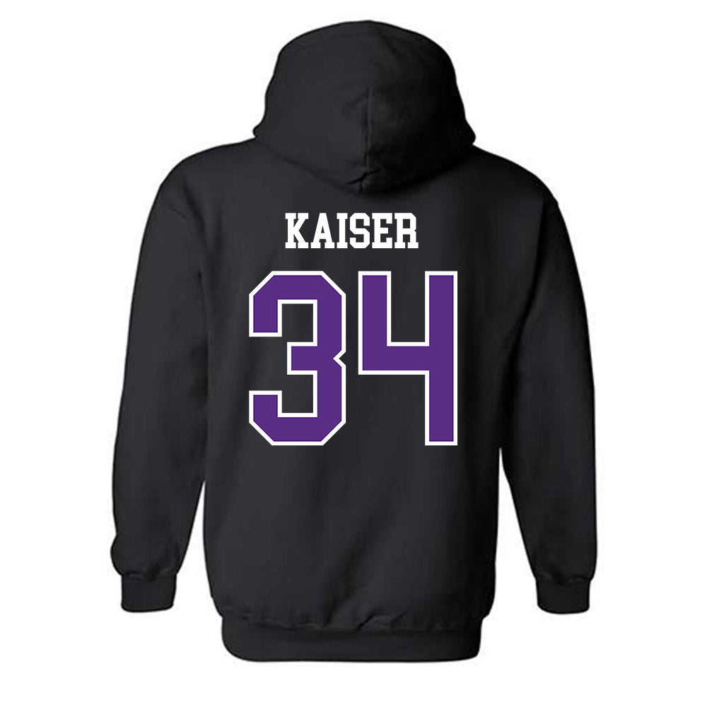 SBU - NCAA Baseball : Ryne Kaiser - Classic Shersey Hooded Sweatshirt-1