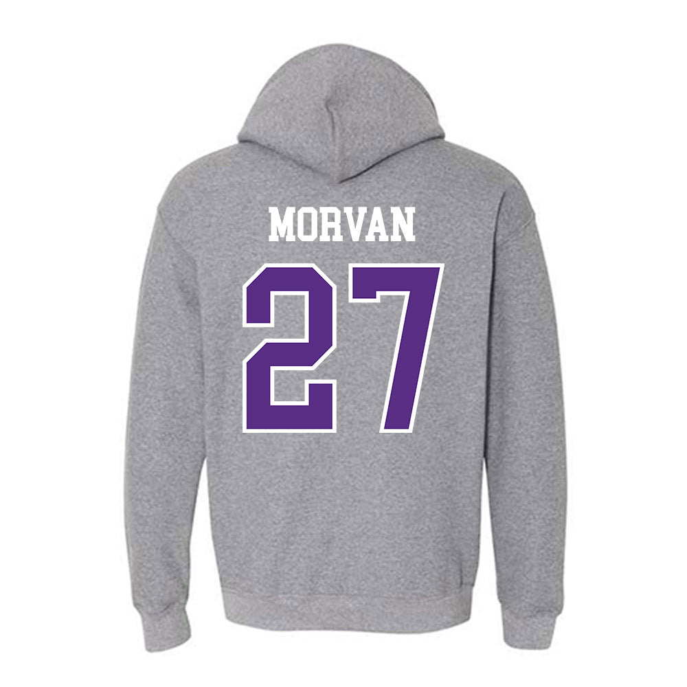 SBU - NCAA Men's Soccer : Ugo Morvan - Classic Shersey Hooded Sweatshirt-1