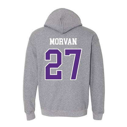 SBU - NCAA Men's Soccer : Ugo Morvan - Classic Shersey Hooded Sweatshirt-1