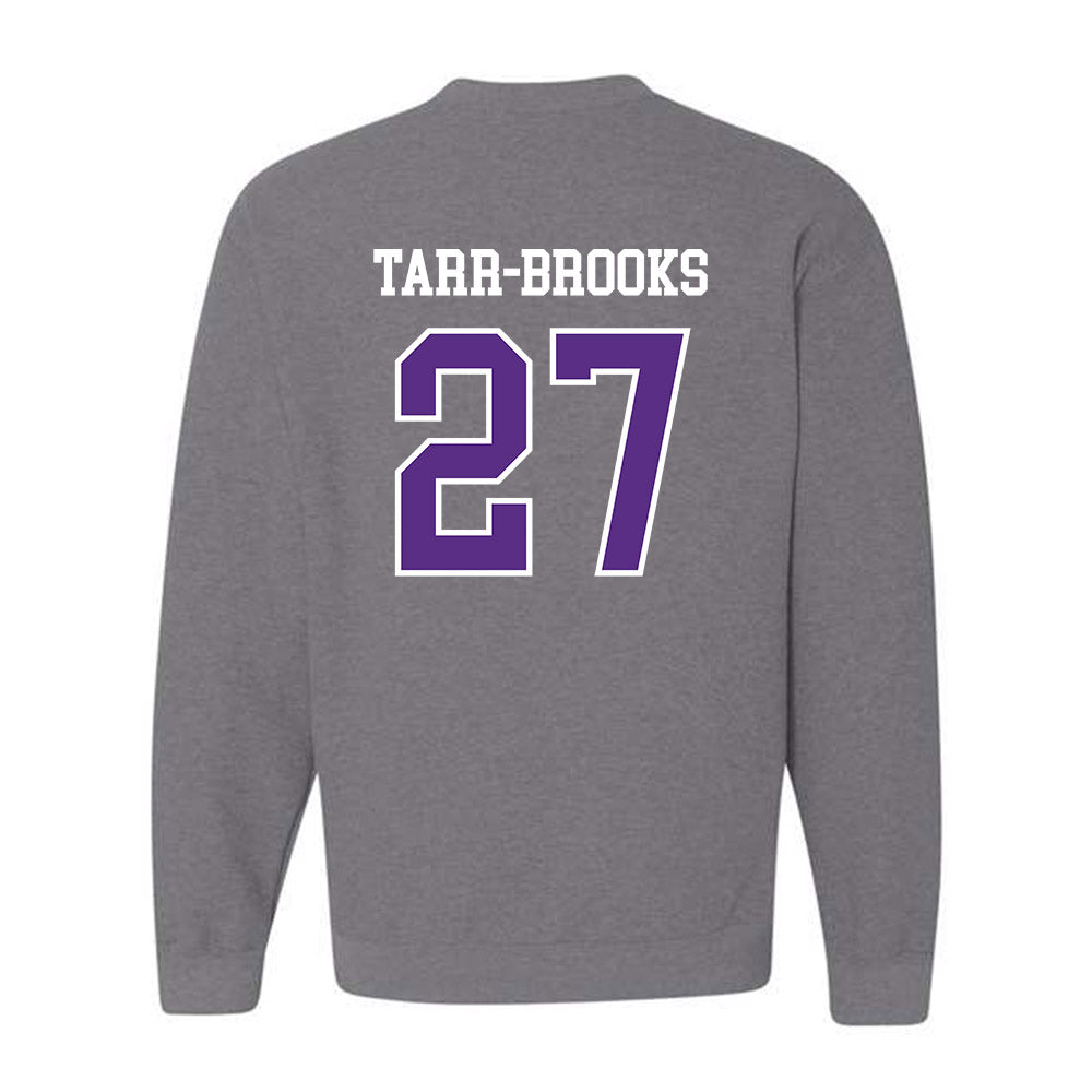 SBU - NCAA Football : Dominic Tarr-Brooks - Classic Shersey Crewneck Sweatshirt-1