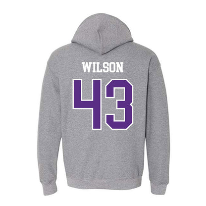 SBU - NCAA Football : Luca Wilson - Classic Shersey Hooded Sweatshirt-1