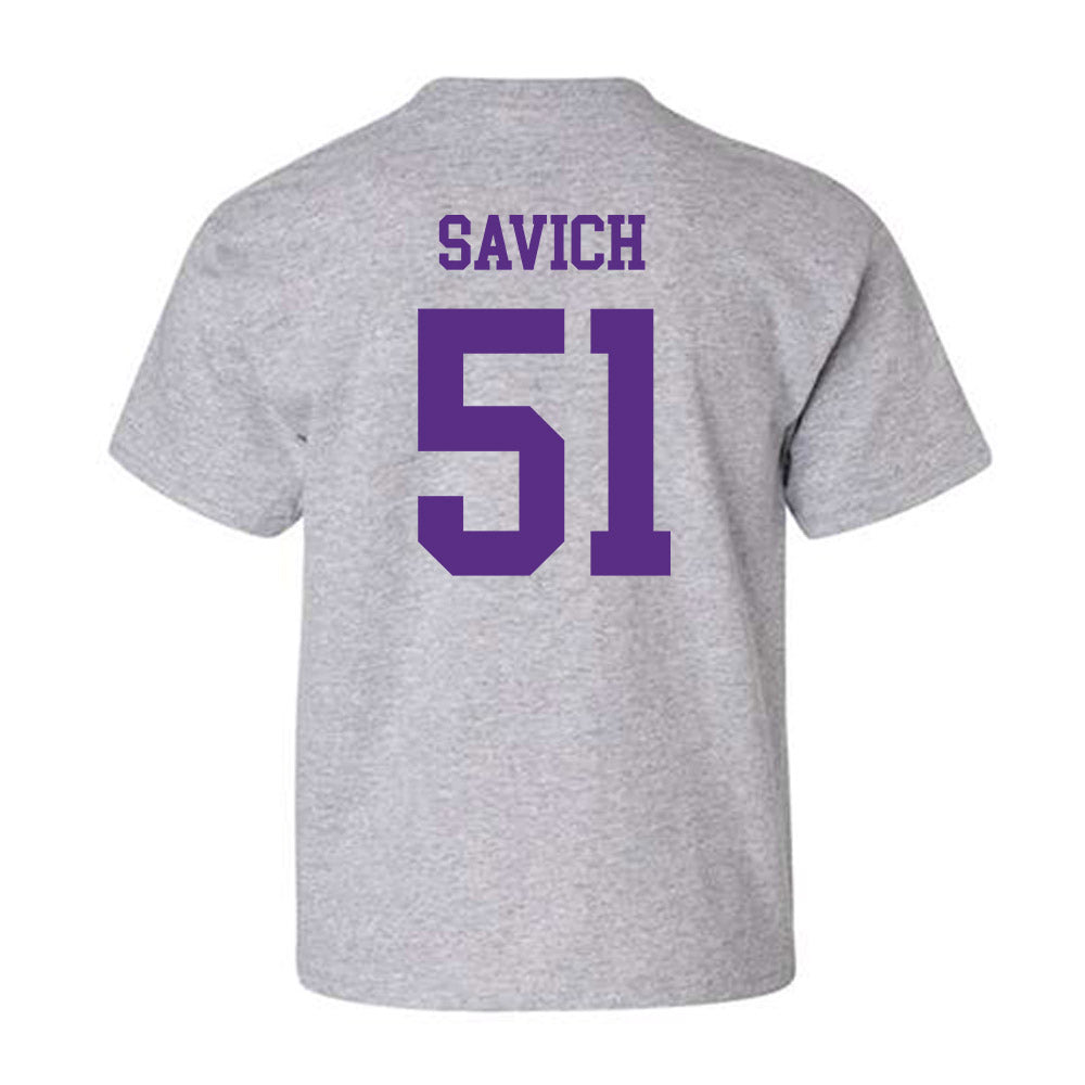 SBU - NCAA Football : Samuel Savich - Classic Shersey Youth T-Shirt-1