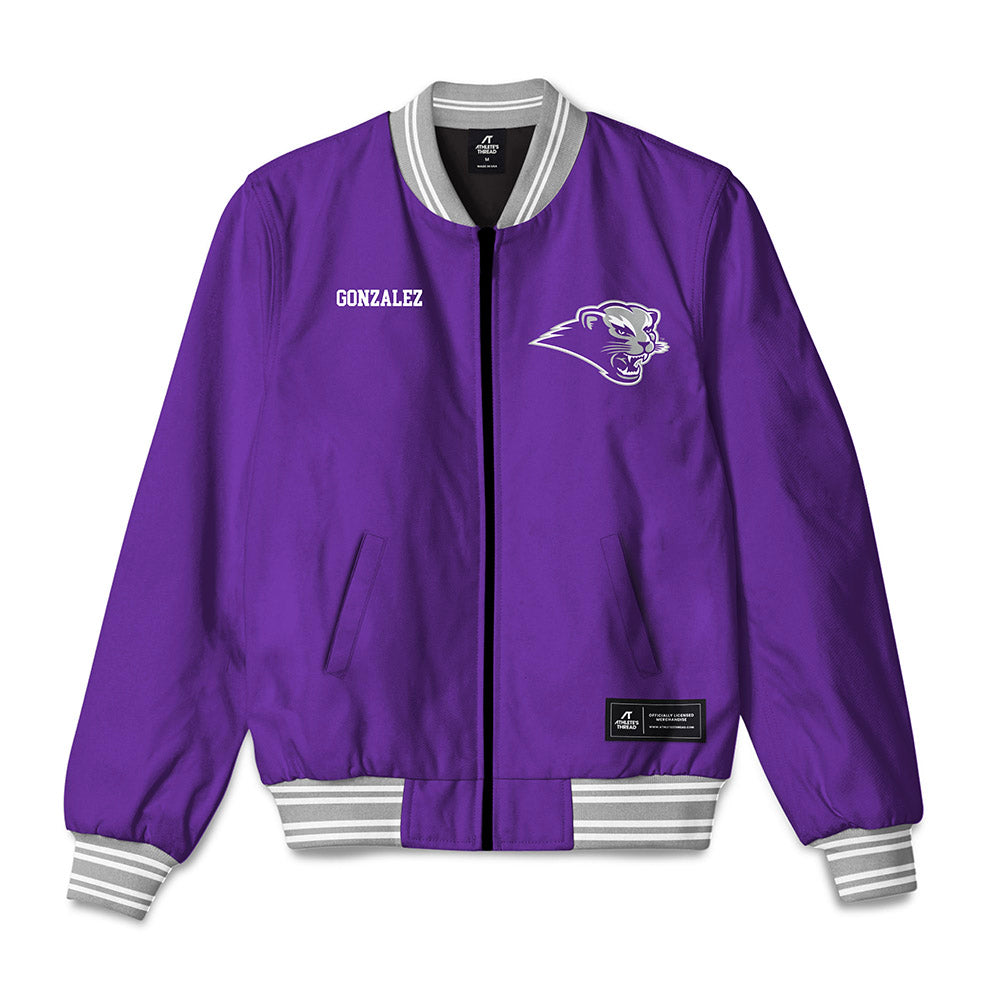 SBU - NCAA Women's Swimming & Diving : Sofia Gonzalez - Bomber Jacket-0