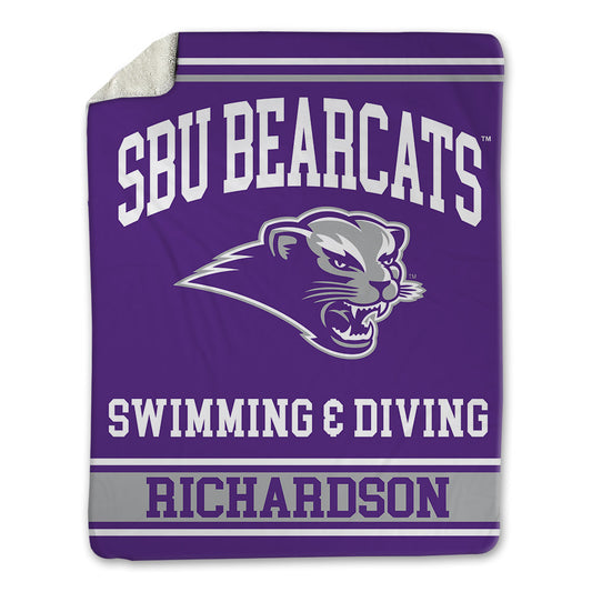 SBU - NCAA Men's Swimming & Diving : Sam Richardson - Blanket-0