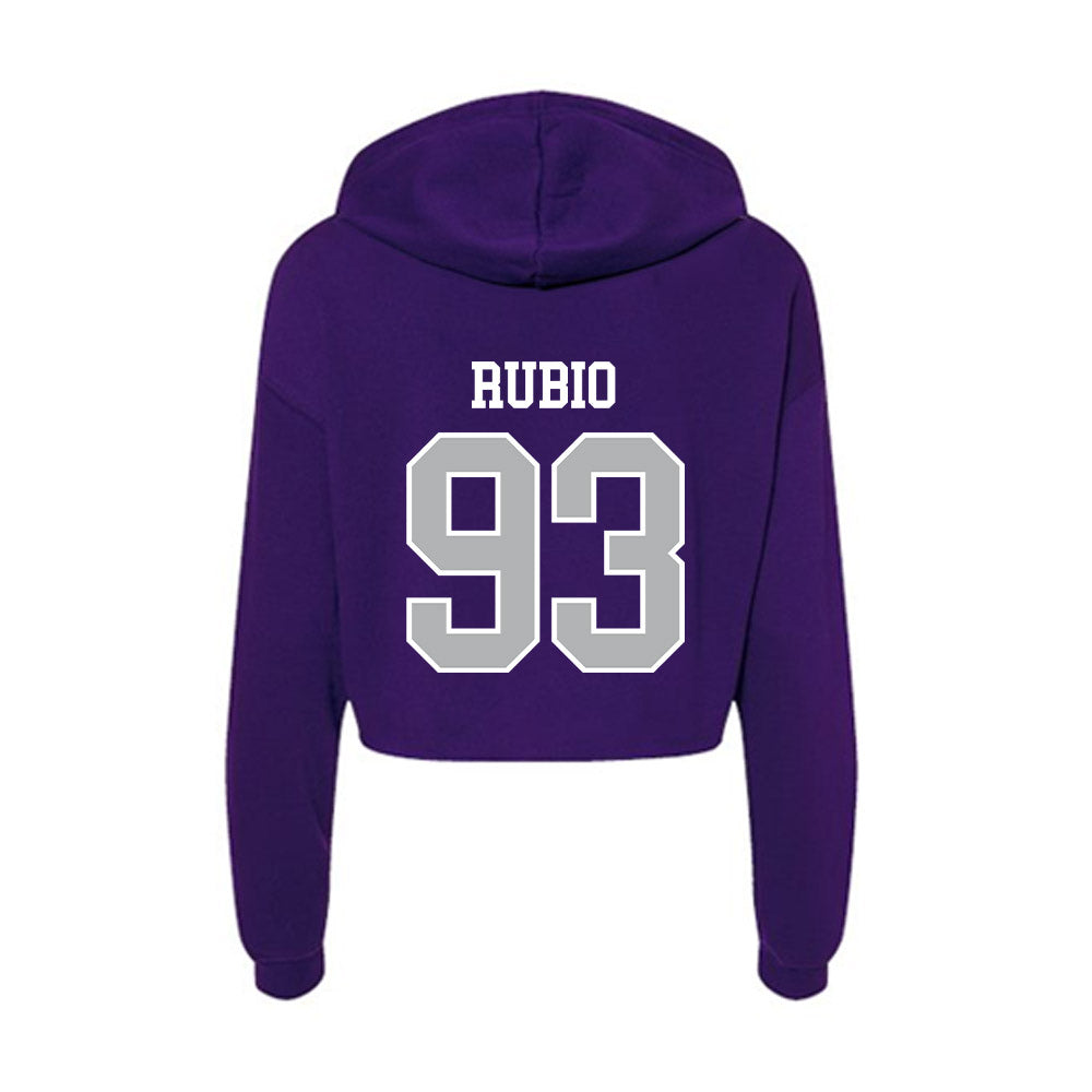 SBU - NCAA Football : Isaiah Rubio - Classic Shersey Women's Crop Fleece Hoodie-1