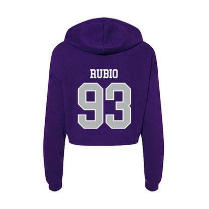 SBU - NCAA Football : Isaiah Rubio - Classic Shersey Women's Crop Fleece Hoodie-1