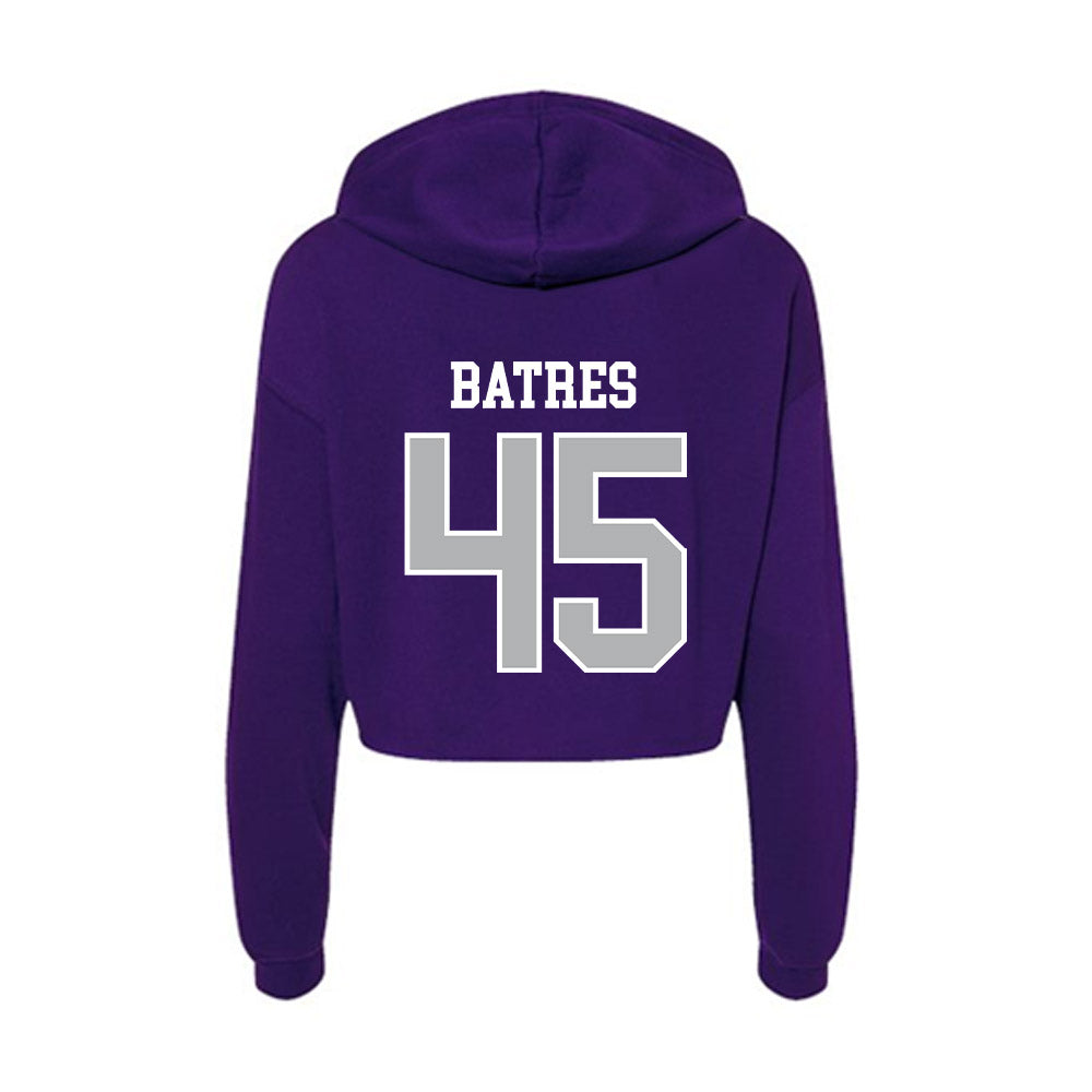 SBU - NCAA Football : Jonathan Batres - Classic Shersey Women's Crop Fleece Hoodie-1