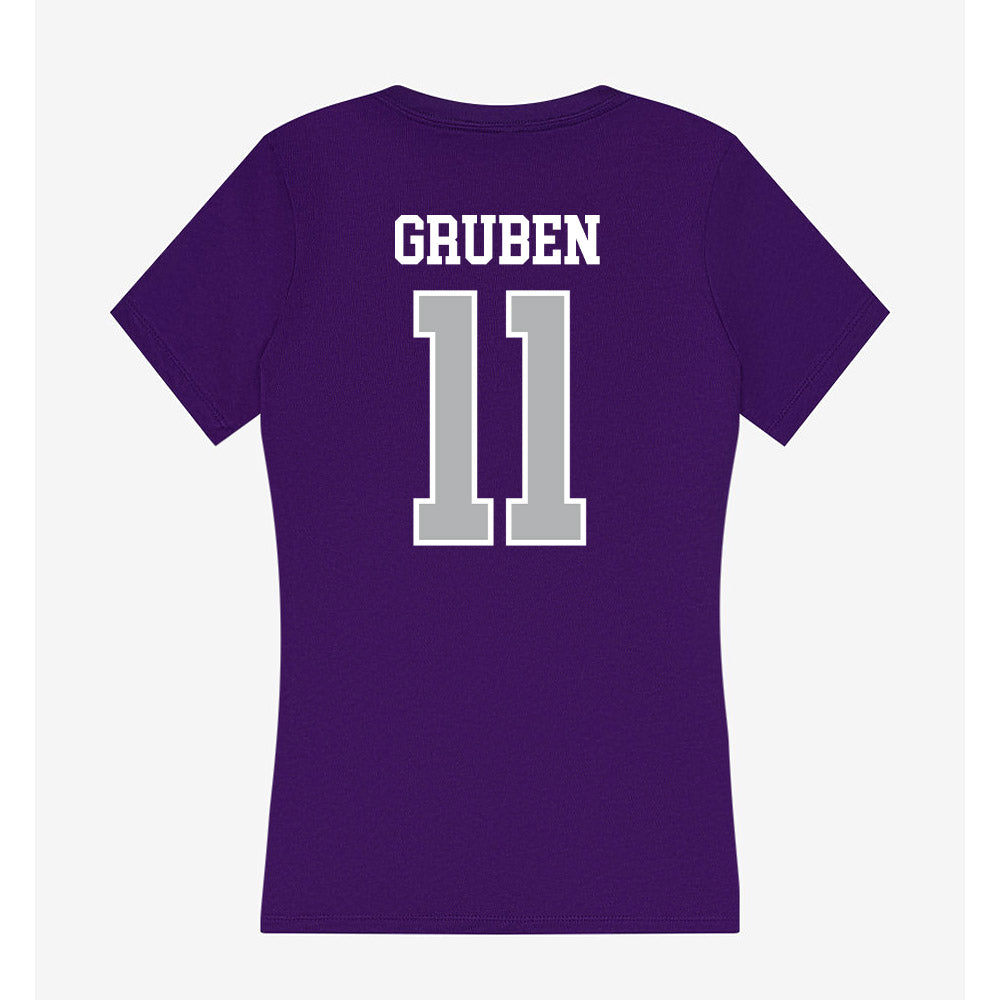 SBU - NCAA Softball : Ashley Gruben - Classic Shersey Women's V-Neck T-Shirt-1